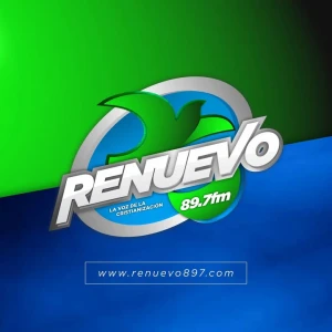 Logo de Renuevo Fm - Emisora 89.7 MHz en Santo Domingo