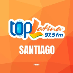 Logo de Top Latina 97.5 FM - Emisora 97.5 FM en Santiago