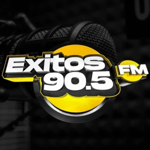 Logo de Éxitos 90.5 FM - Emisora 90.5 MHz en Santiago