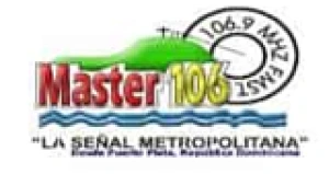 Logo de Master 106.9 FM - Emisora 106.9 FM en Puerto Plata